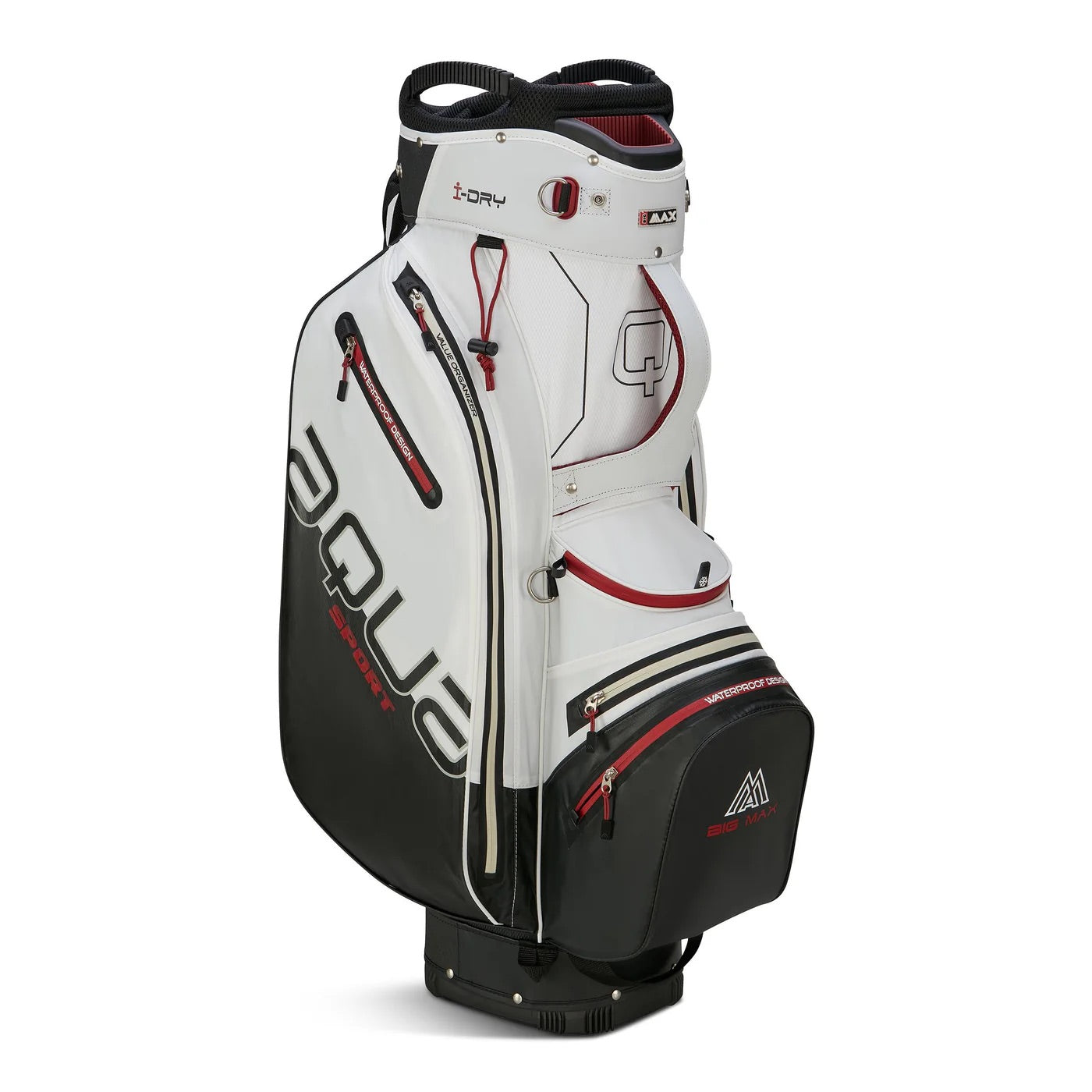 Aqua Sport 4 Cartbag Weiss/Schwarz/Merlot