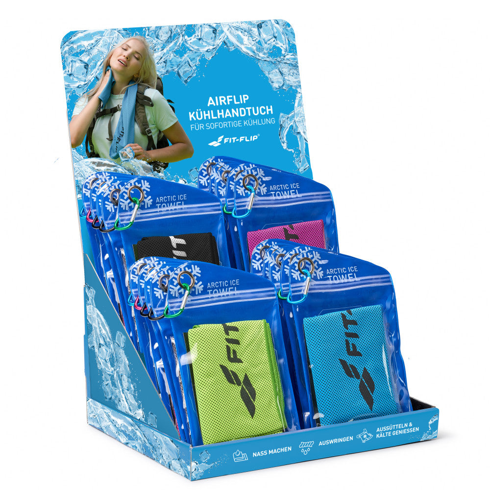 Counter Display with 16 Cooling Towels