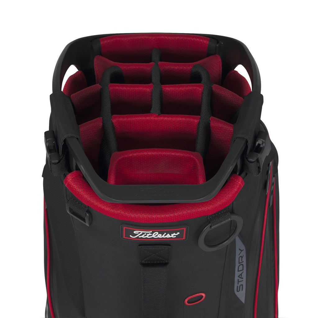 Borsa da viaggio ibrida Stadry nera/rossa