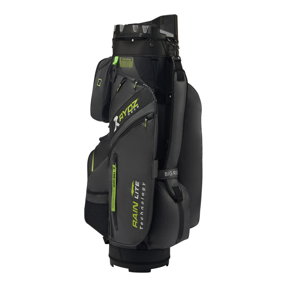 Sac chariot déperlant Big Rick anthracite/noir/citron vert