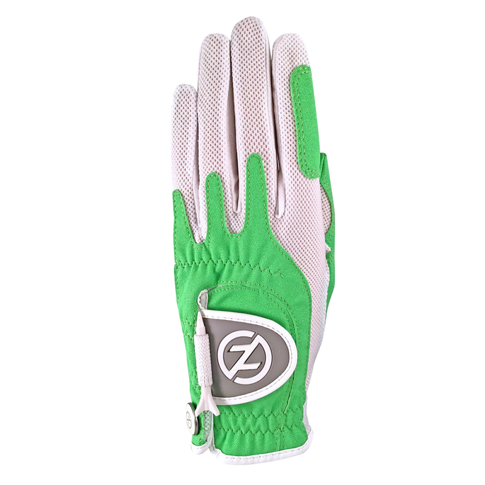 Zero Friction Compression-Fit Golf Glove Women's Green Left (for right-handed golfers)