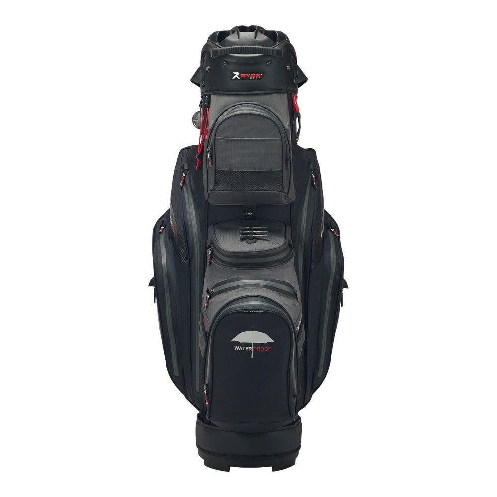 Navigator QO14 Waterproof Cart Bag Black/Charcoal/Red