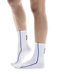 Chaussettes Court Blanc/Indigo