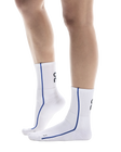 Chaussettes Court Blanc/Indigo