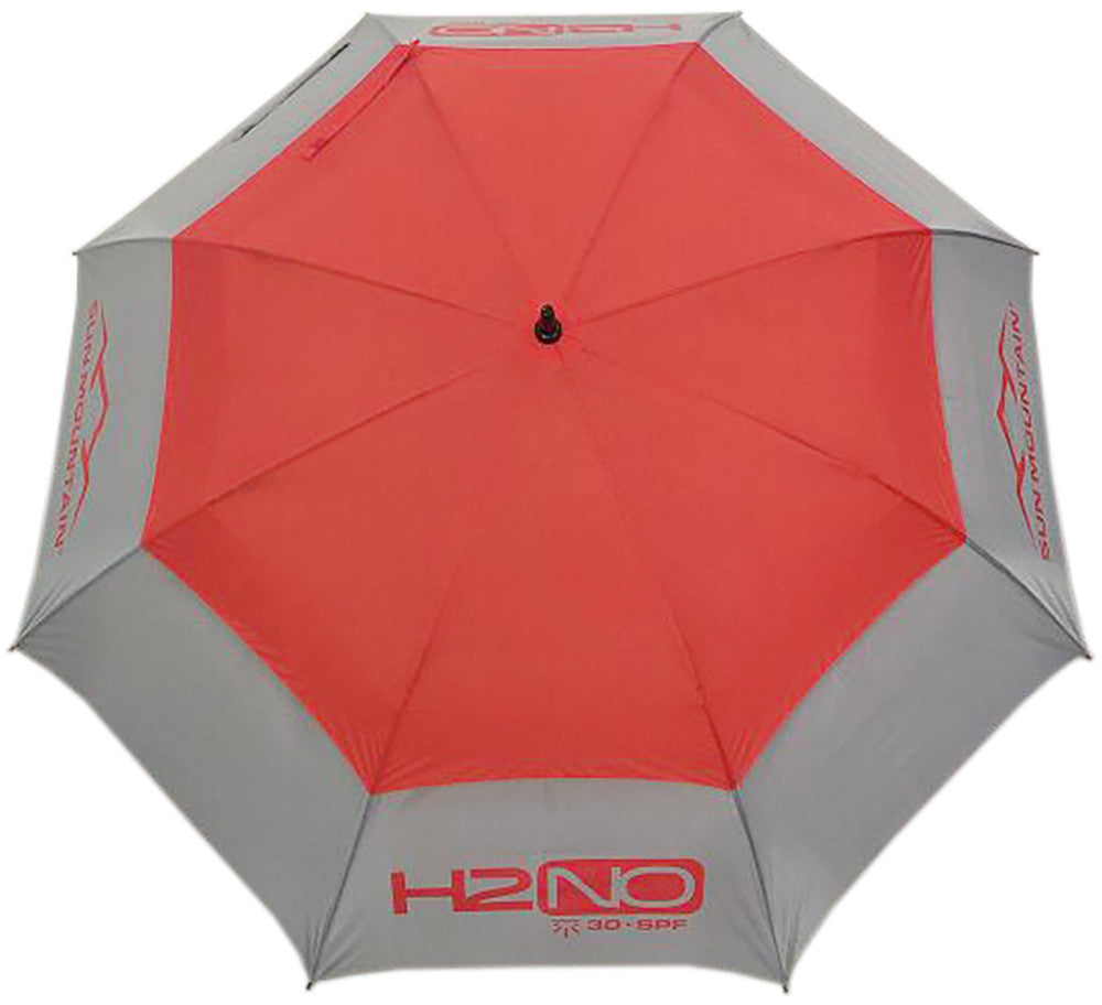 H2NO Golfschirm Automatik UPF 30 Rot/Grau