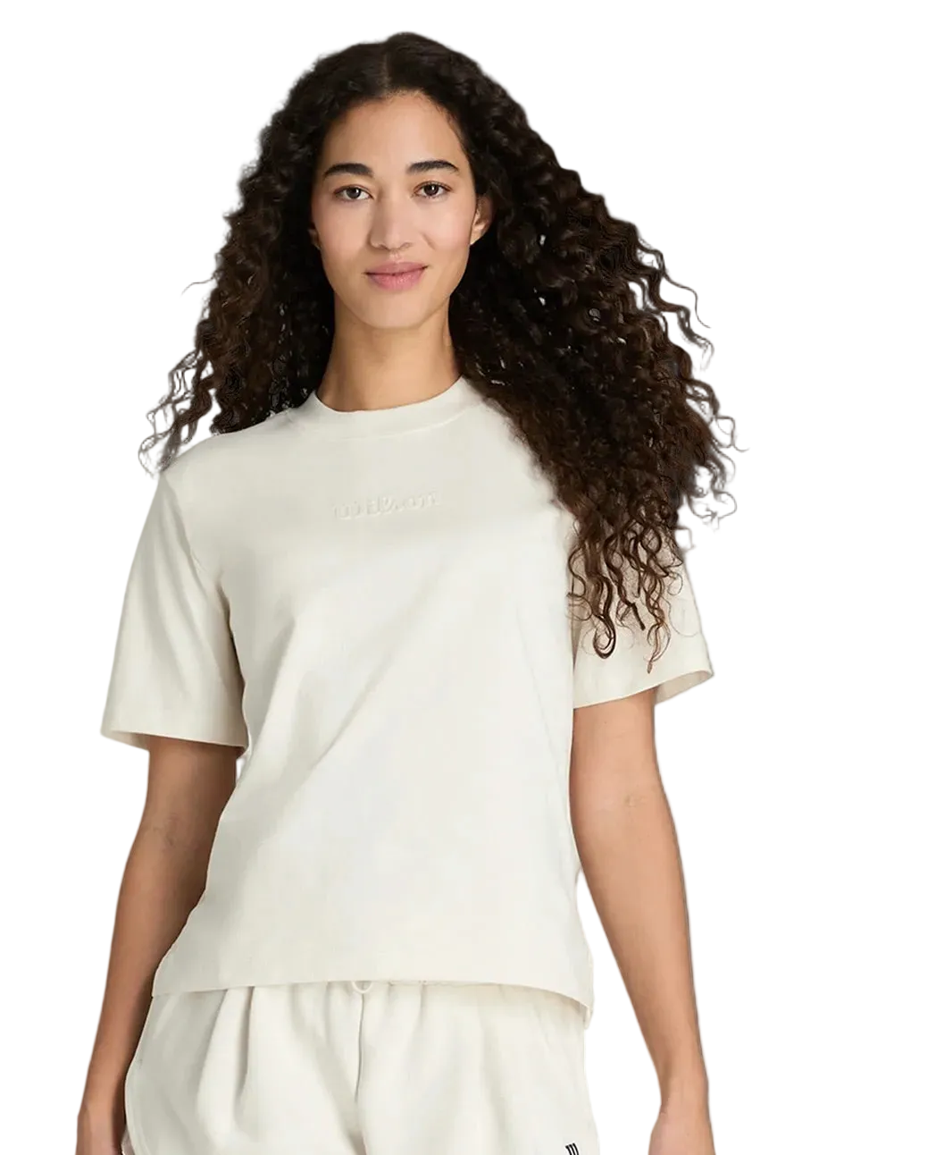 T-shirt crème moderne pour femme
