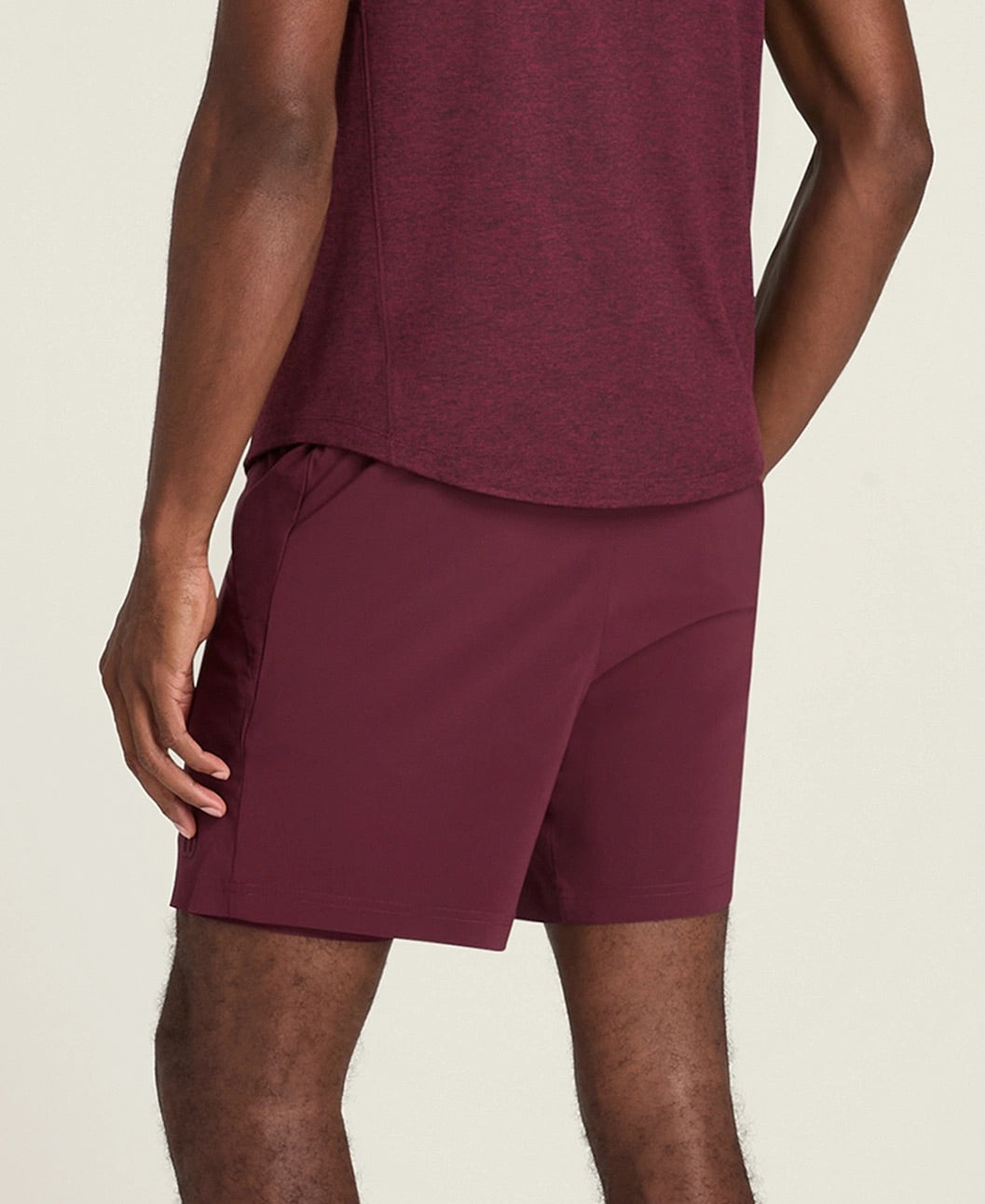 Short Doubleday pour homme doublé rouge