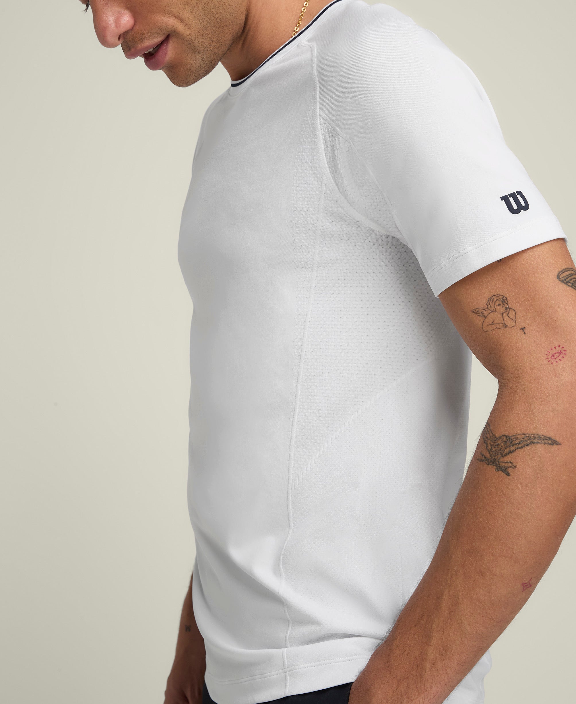 Team Seamless Crew Men White