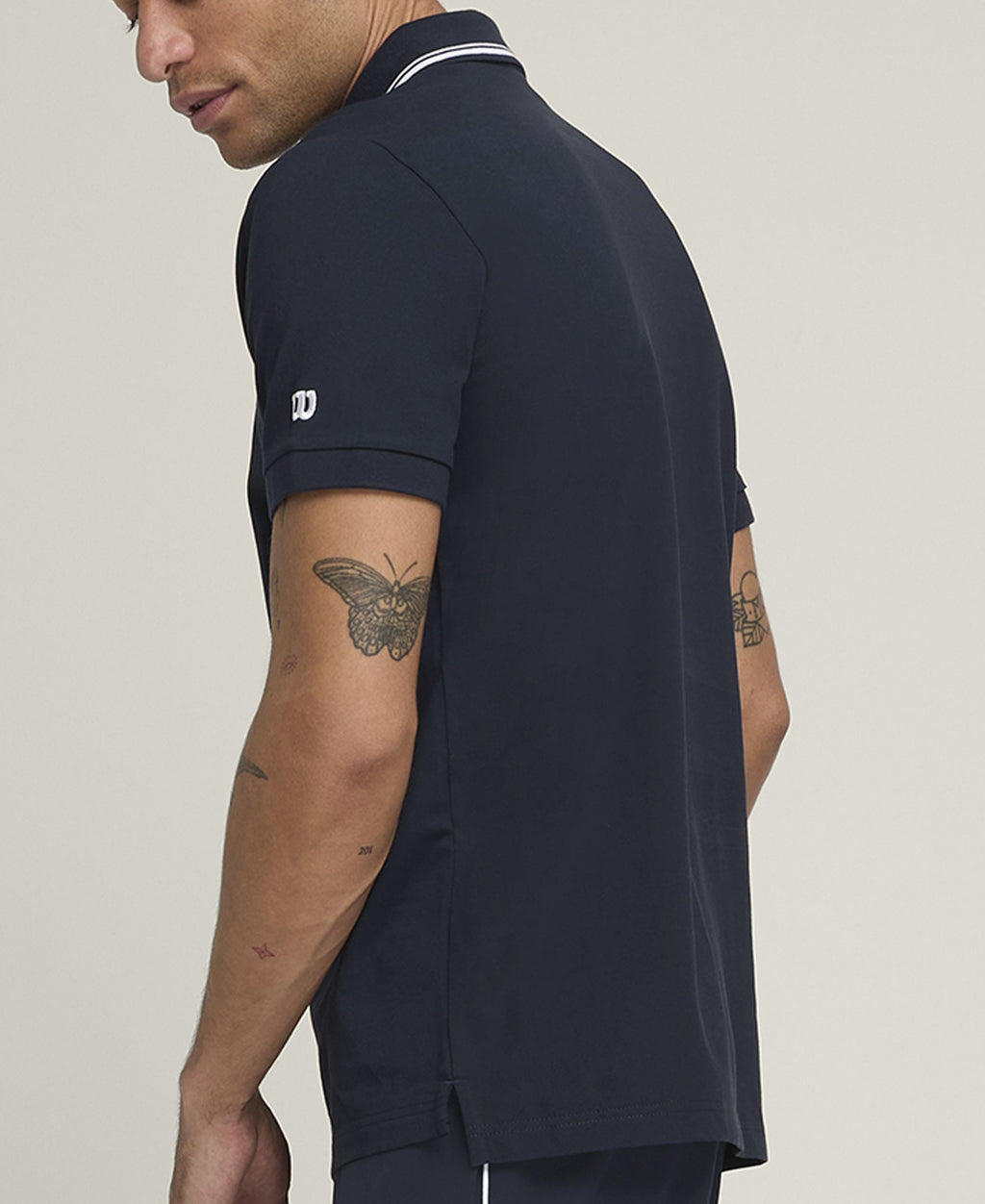 Team Pique Polo CrewPour hommes bleu marine