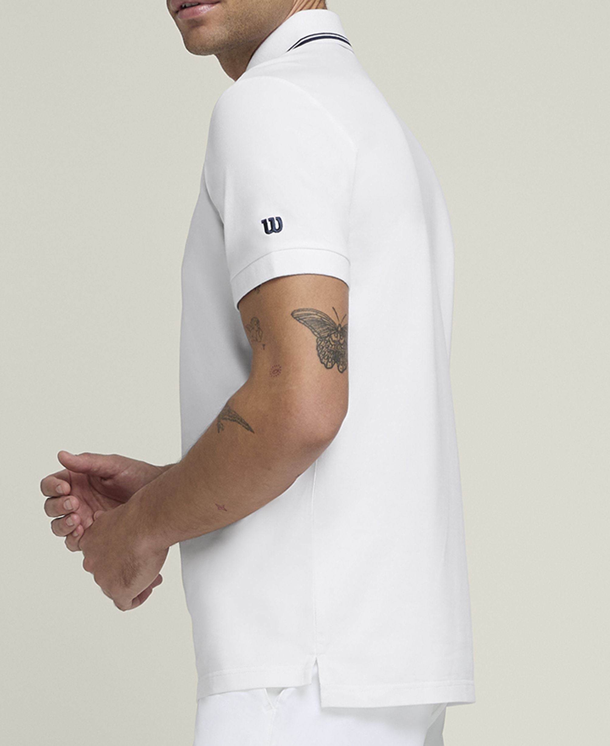Team Pique Polo Crew Men White