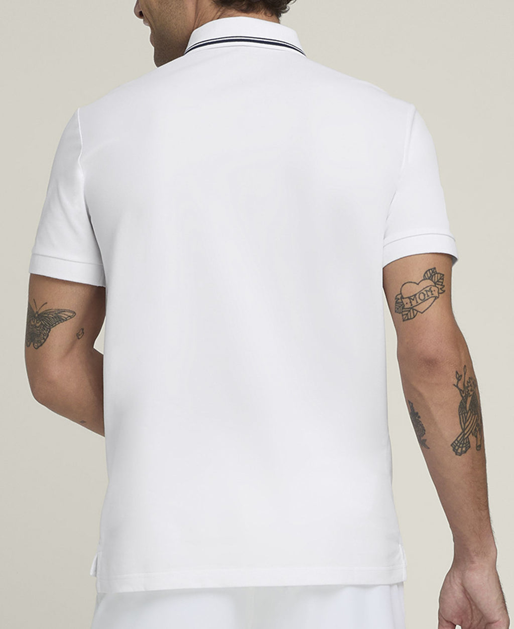Team Pique Polo Crew Men White