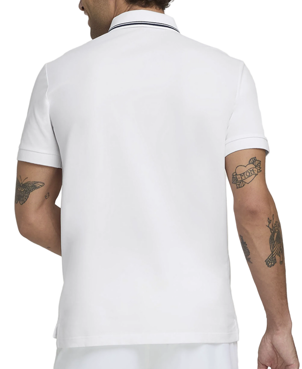 Team Piqué Polo Crew da uomo bianco