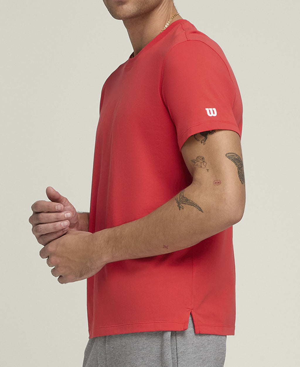 T-shirt graphique équipe unisexe rouge