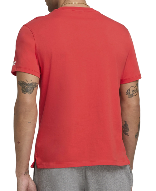 T-shirt graphique équipe unisexe rouge