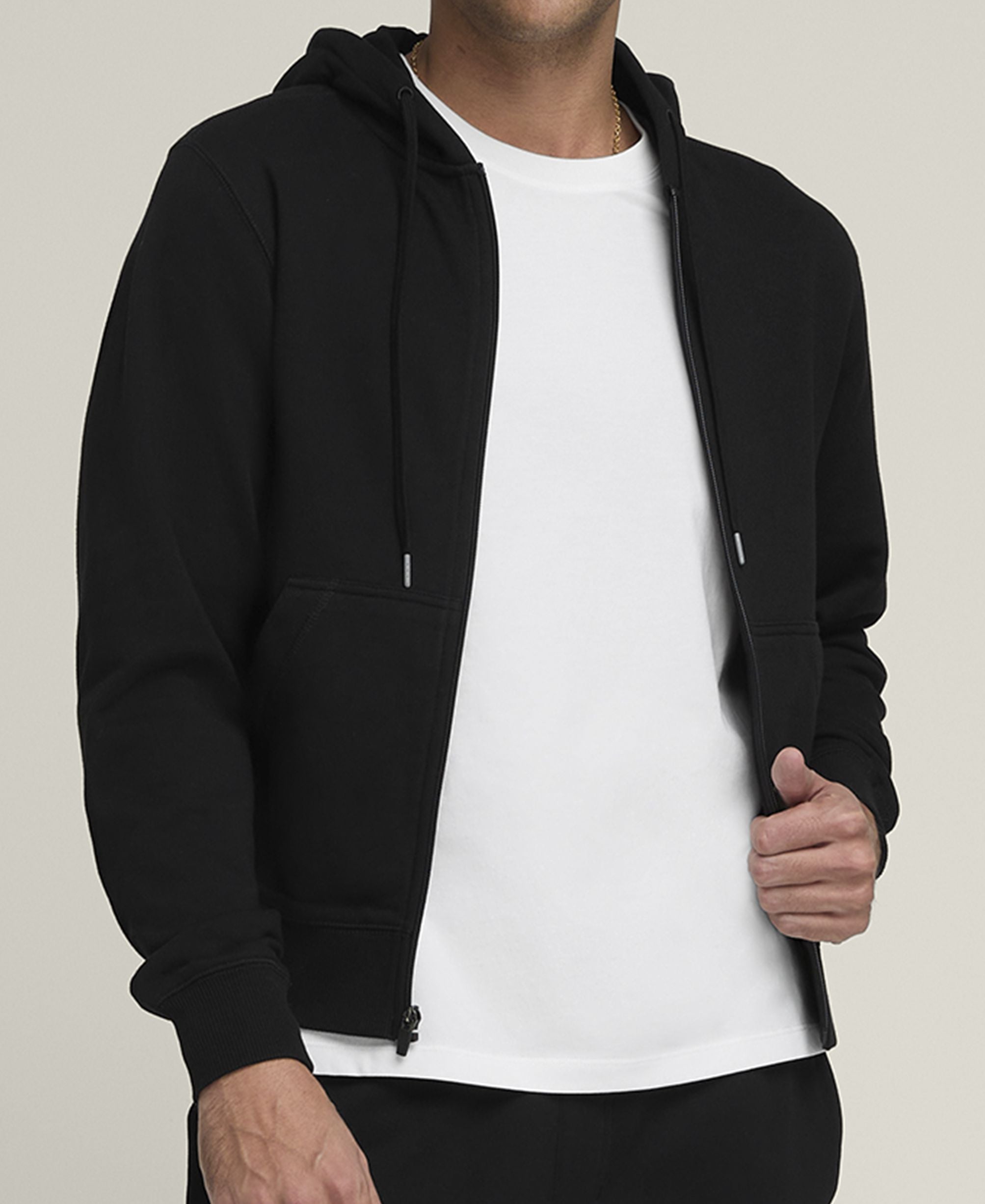 Team Zip Hoodie Unisex Schwarz
