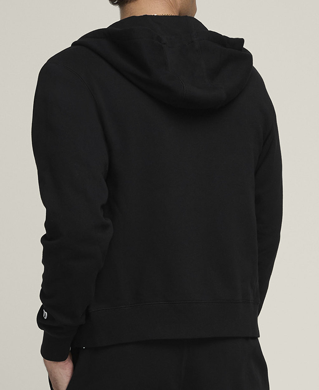 Sweat à capuche zippé Team unisexe noir