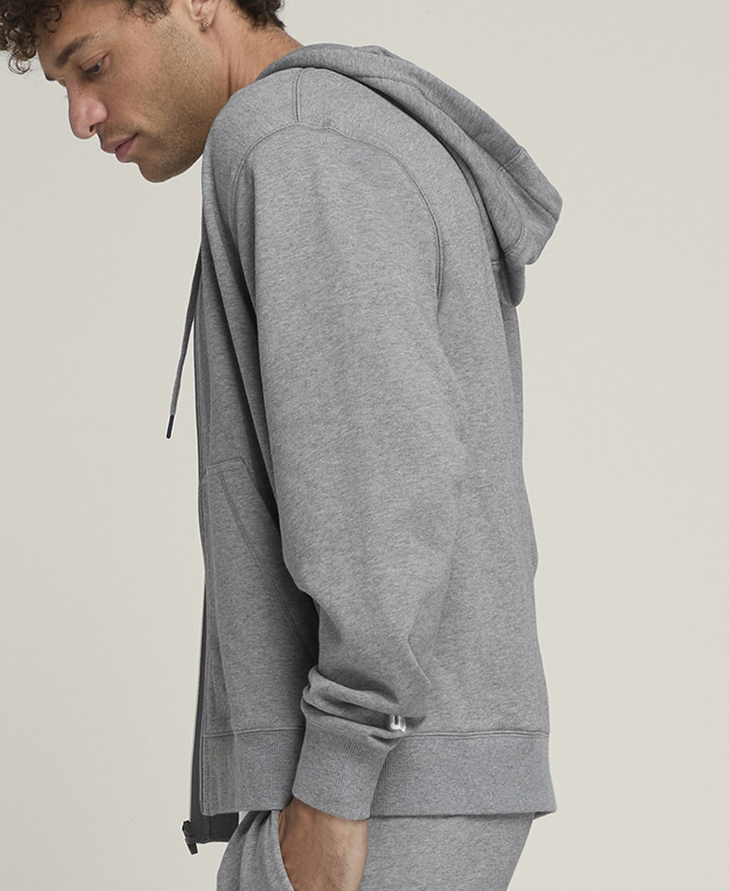 Team Zip Hoodie Unisex Gray
