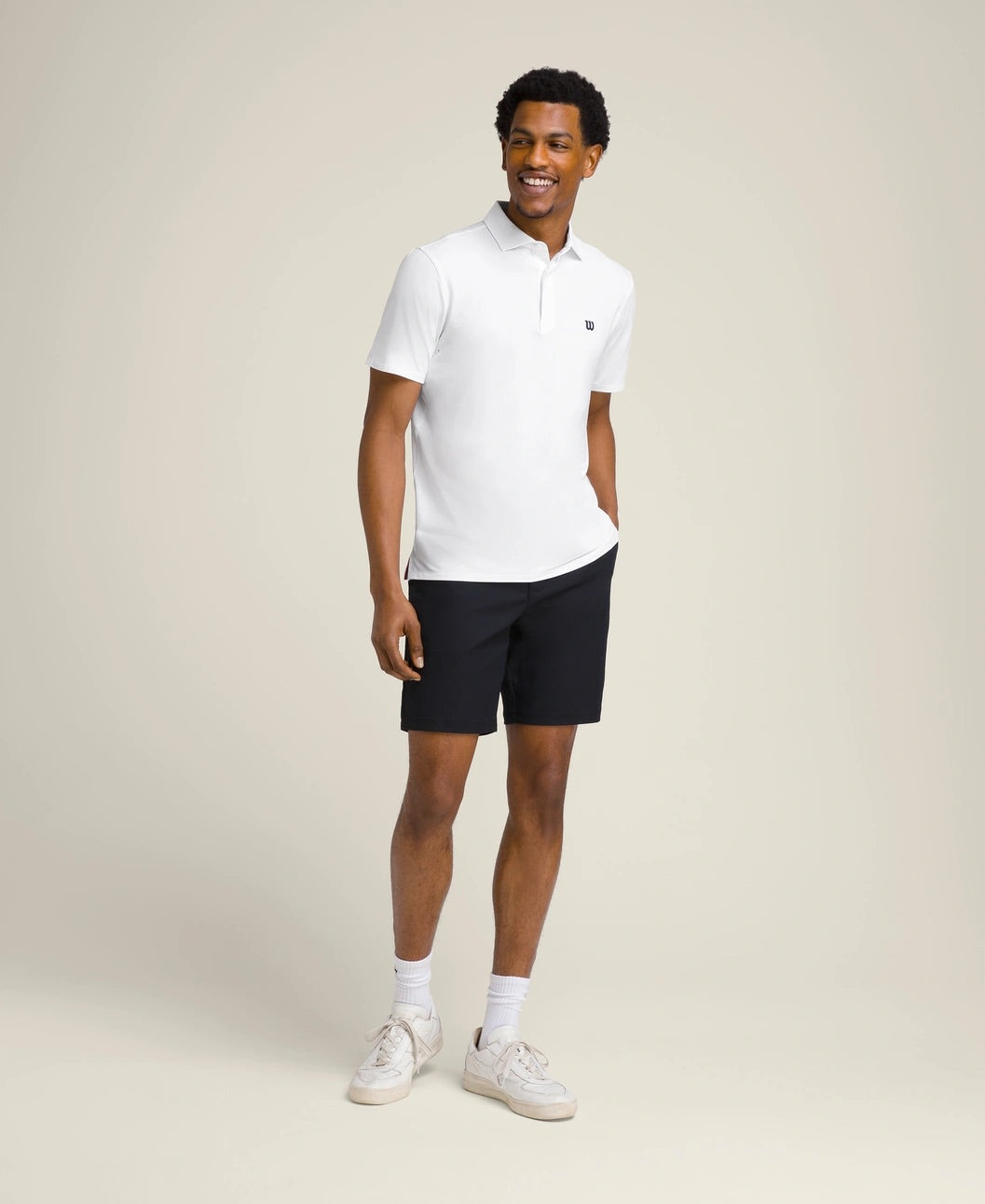 Polo League pour homme blanc
