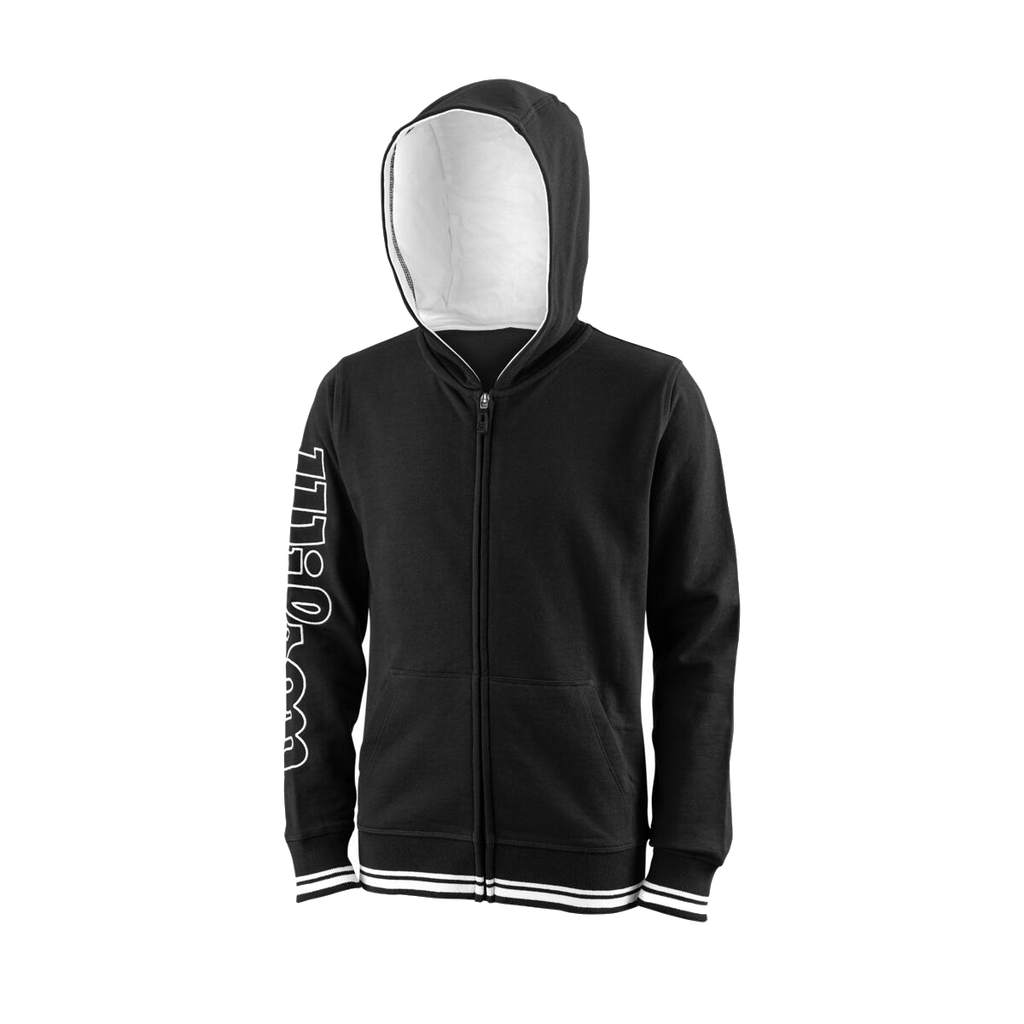 Team II FZ Hoodie JR schwarz