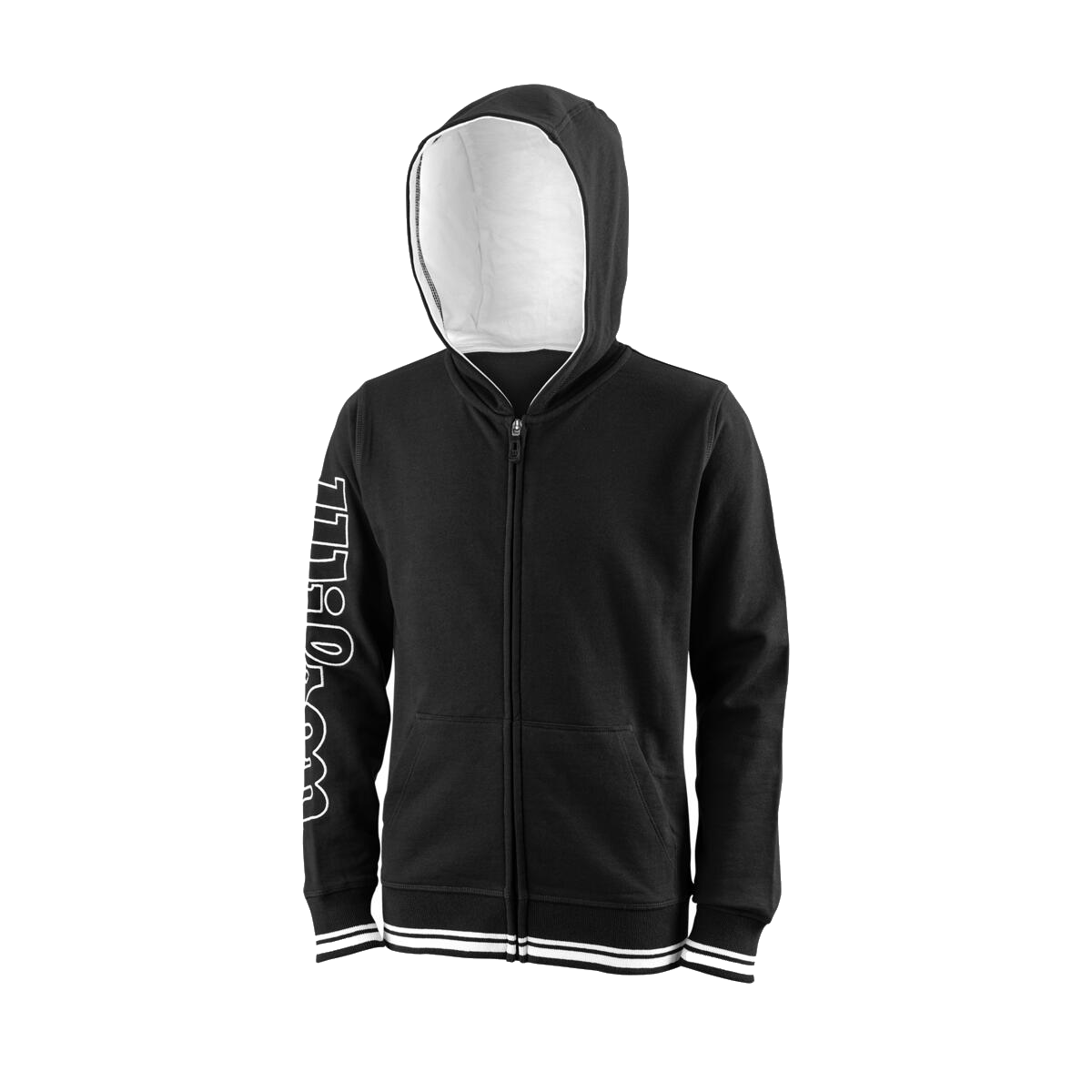Team II FZ Hoodie JR schwarz