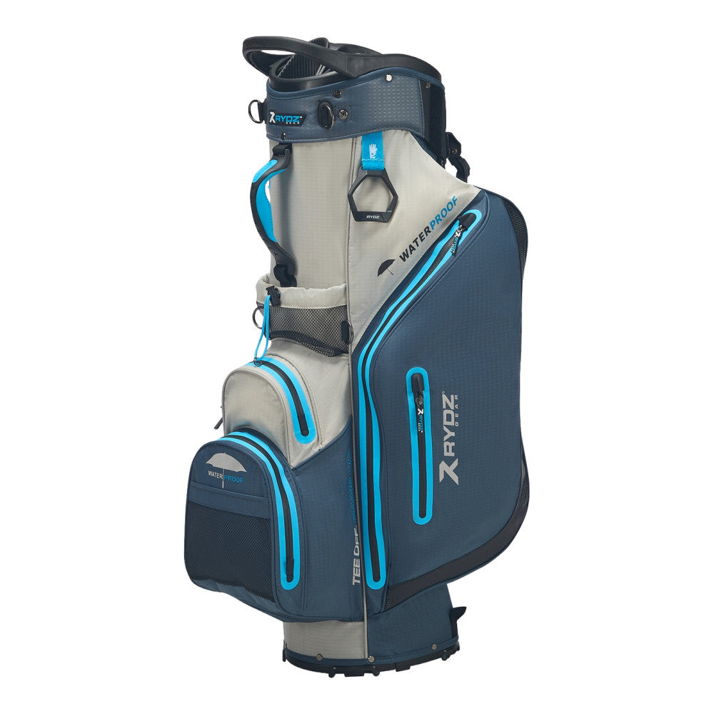 Clipsb 14 Way Waterproof Stand Bag Navy/Silver/Cobalt