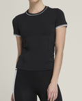 T-shirt sans couture Team Femme Noir