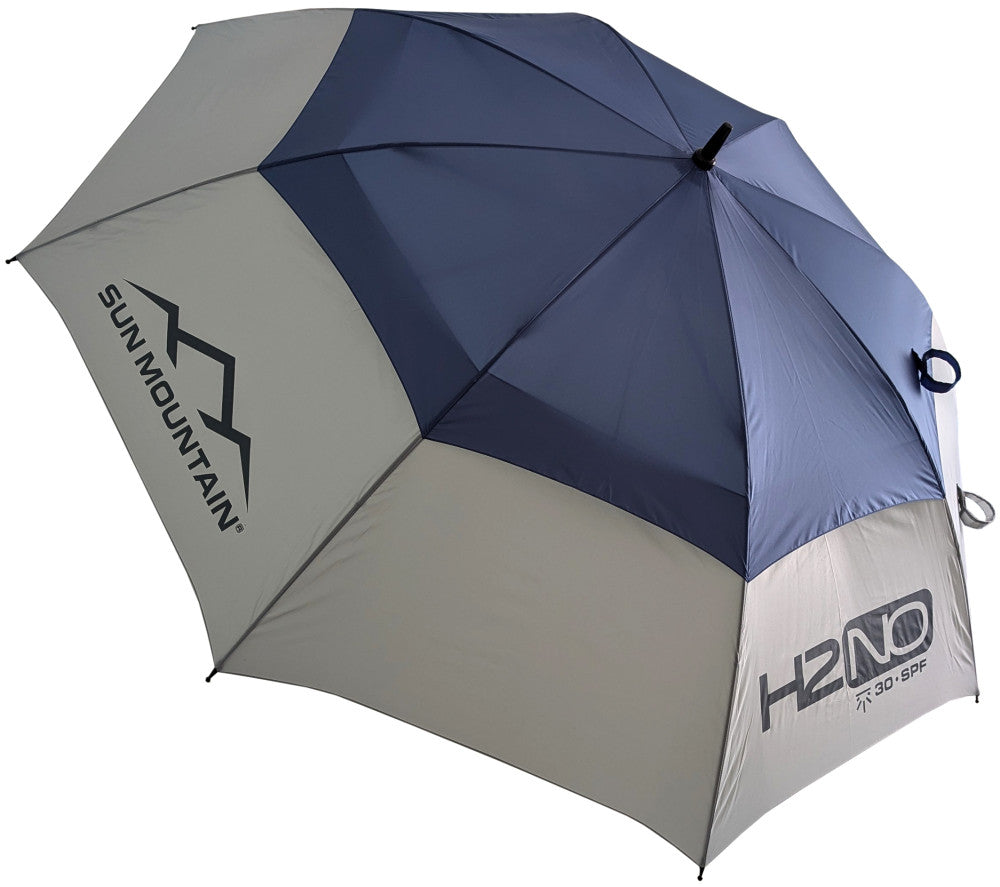 Parapluie de golf H2NO automatique UPF 30 nickel/gris
