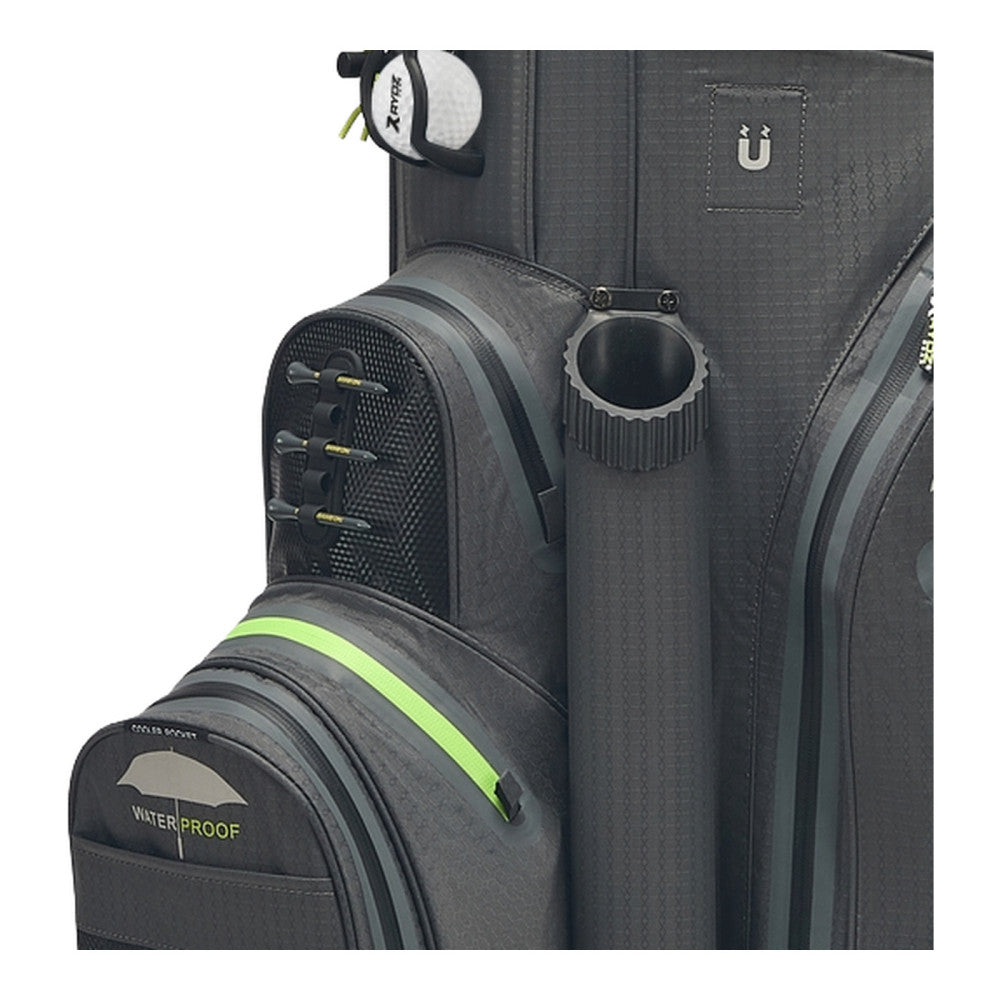 Skip Q9 Waterproof Cart Bag Charcoal/Lime