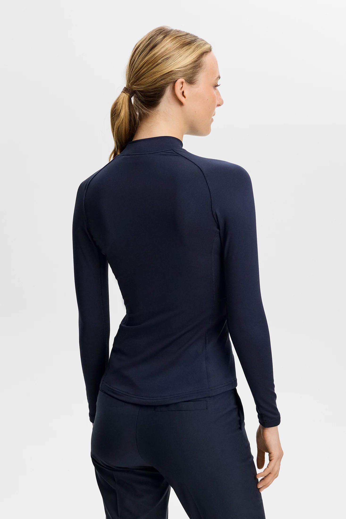 Ella Brushed Top Navy