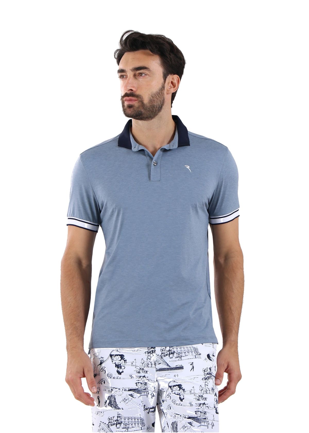 Astengo Polo Men's Grey