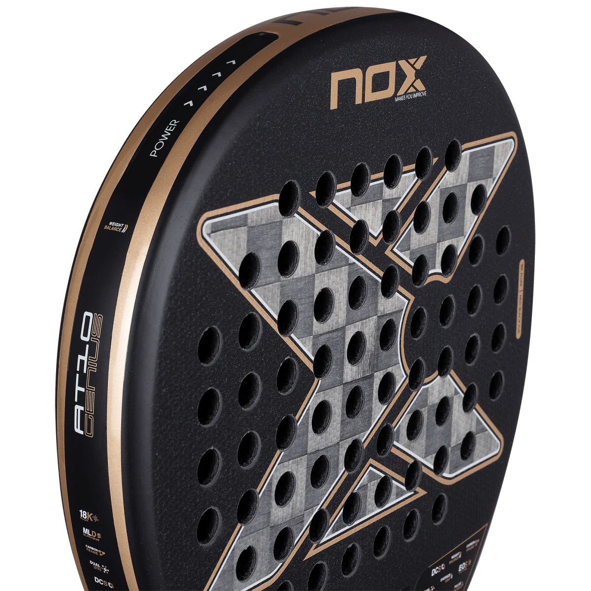 Raquette de padel AT10 LUXURY GENIUS 18K ALUM 2026 par Agustin Tapia