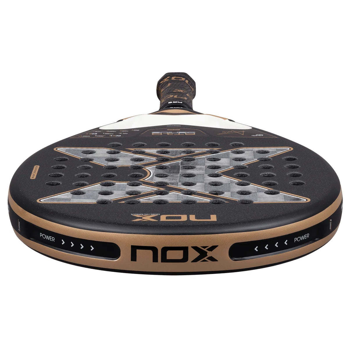 Raquette de padel AT10 LUXURY GENIUS 18K ALUM 2026 par Agustin Tapia