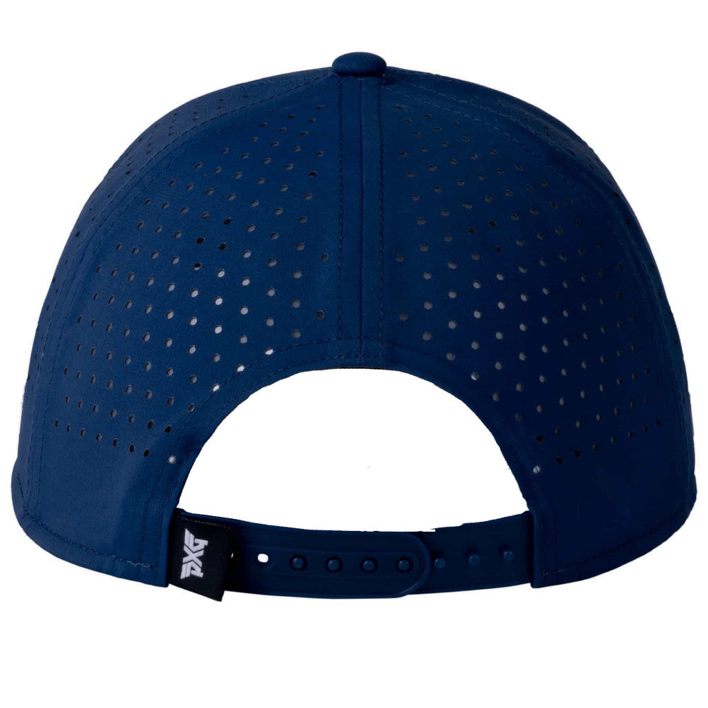 Men's Dog Tag Snapback Cap Navy/White