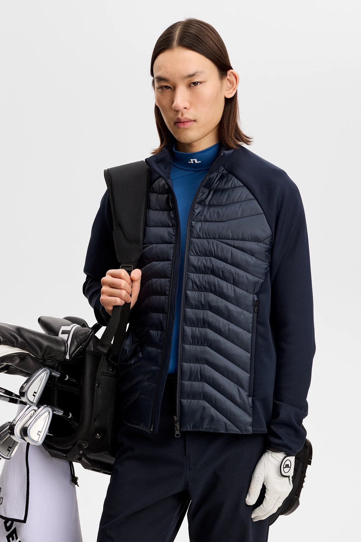 Heyden Quilt Hybrid Jacke Herren Navy
