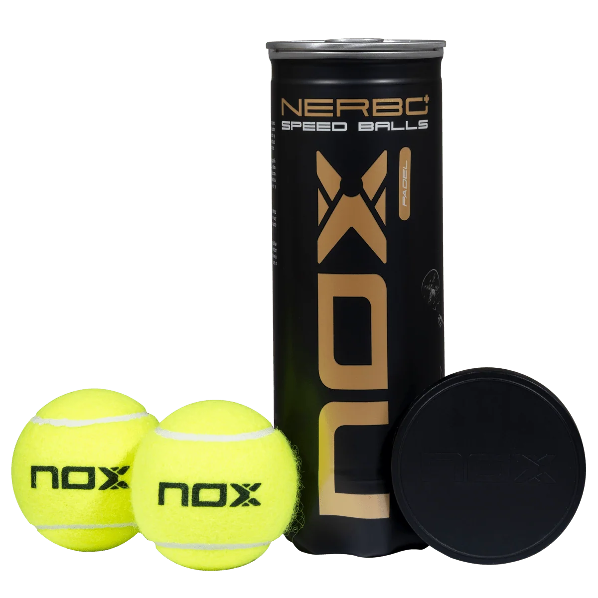 Nerbo+ Speed Padel Balls, 3-ball can