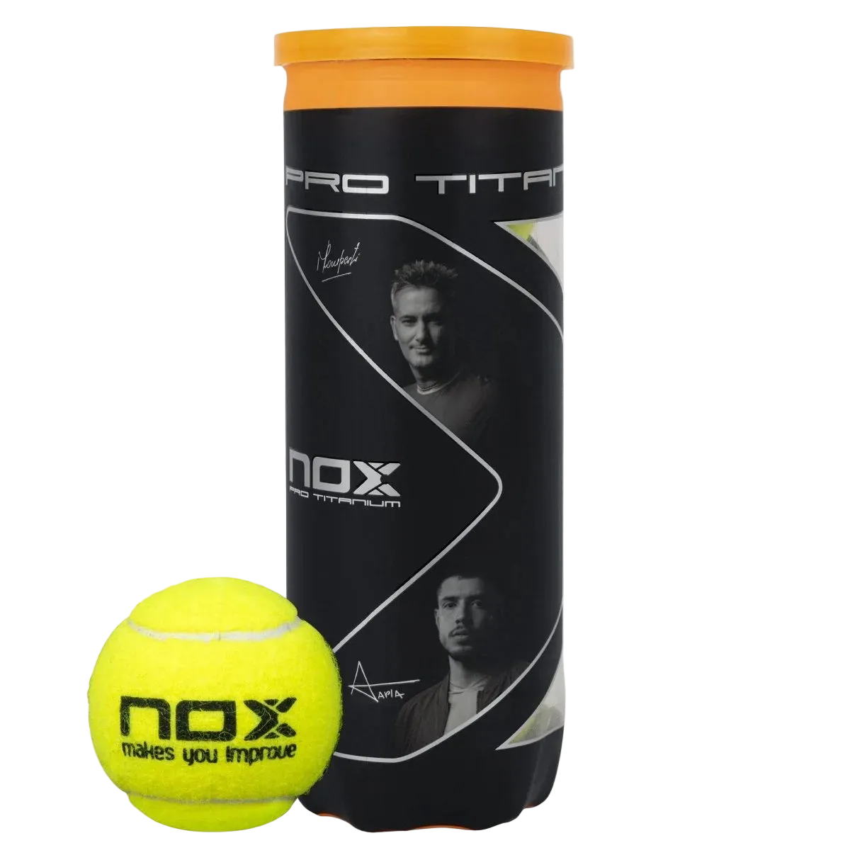 Pro Titanium Padel Balls 3-Ball Tube
