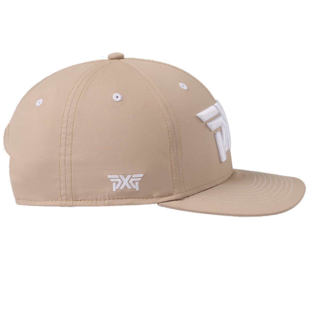 Structured Low Crown Snapback Cap Sand