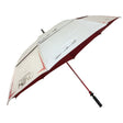 H2NO Chrome Golfschirm UPF 50 Silber/Rot