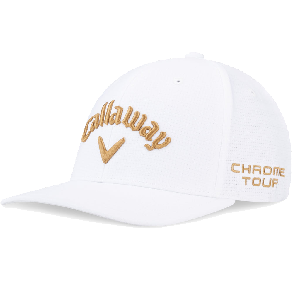 Casquette Tour Authentic Performance Pro blanche/or
