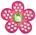 Flowers Swarovski Crystal Ballmarker Pink-Gelb