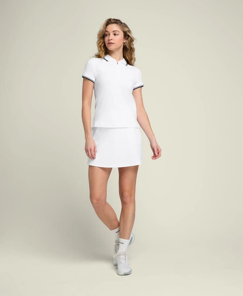 Team Flat Front Skirt Women White