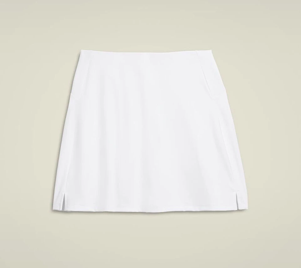 Team Flat Front Skirt Women White