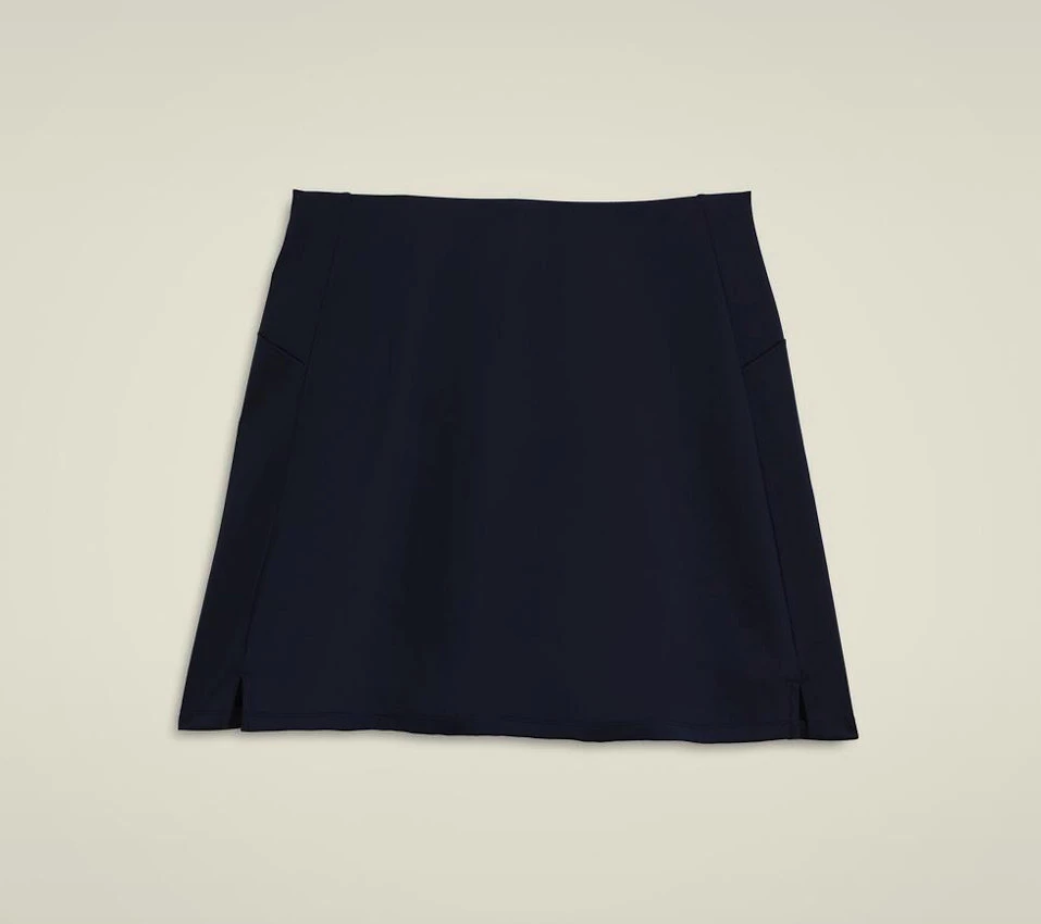 Team Flat Front Skirt Women Navy