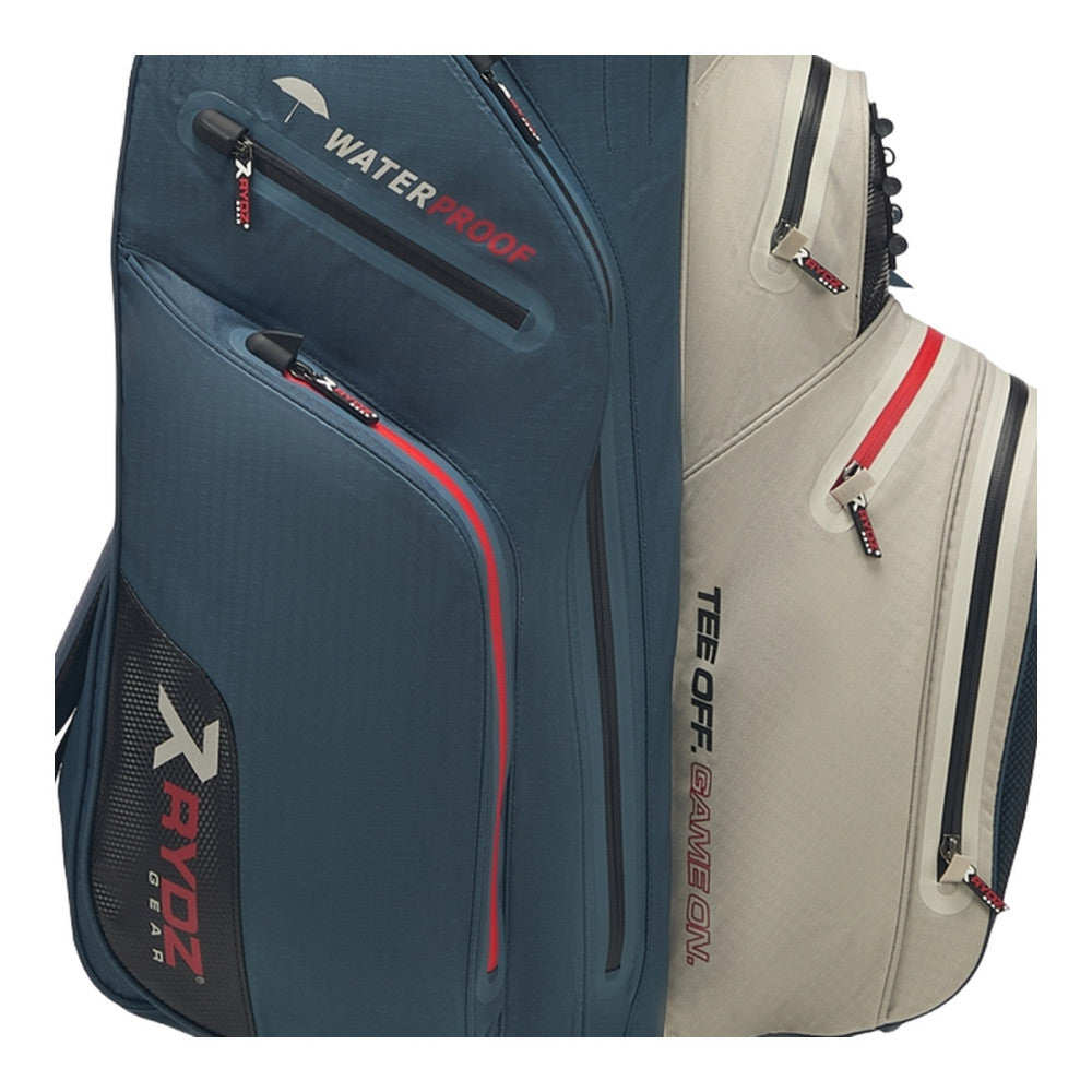 Skip Q9 Waterproof Cart Bag Navy/Silver/Red