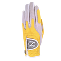 Zero Friction Compression-Fit Golf Glove Women's Yellow Left (for right-handed golfers)