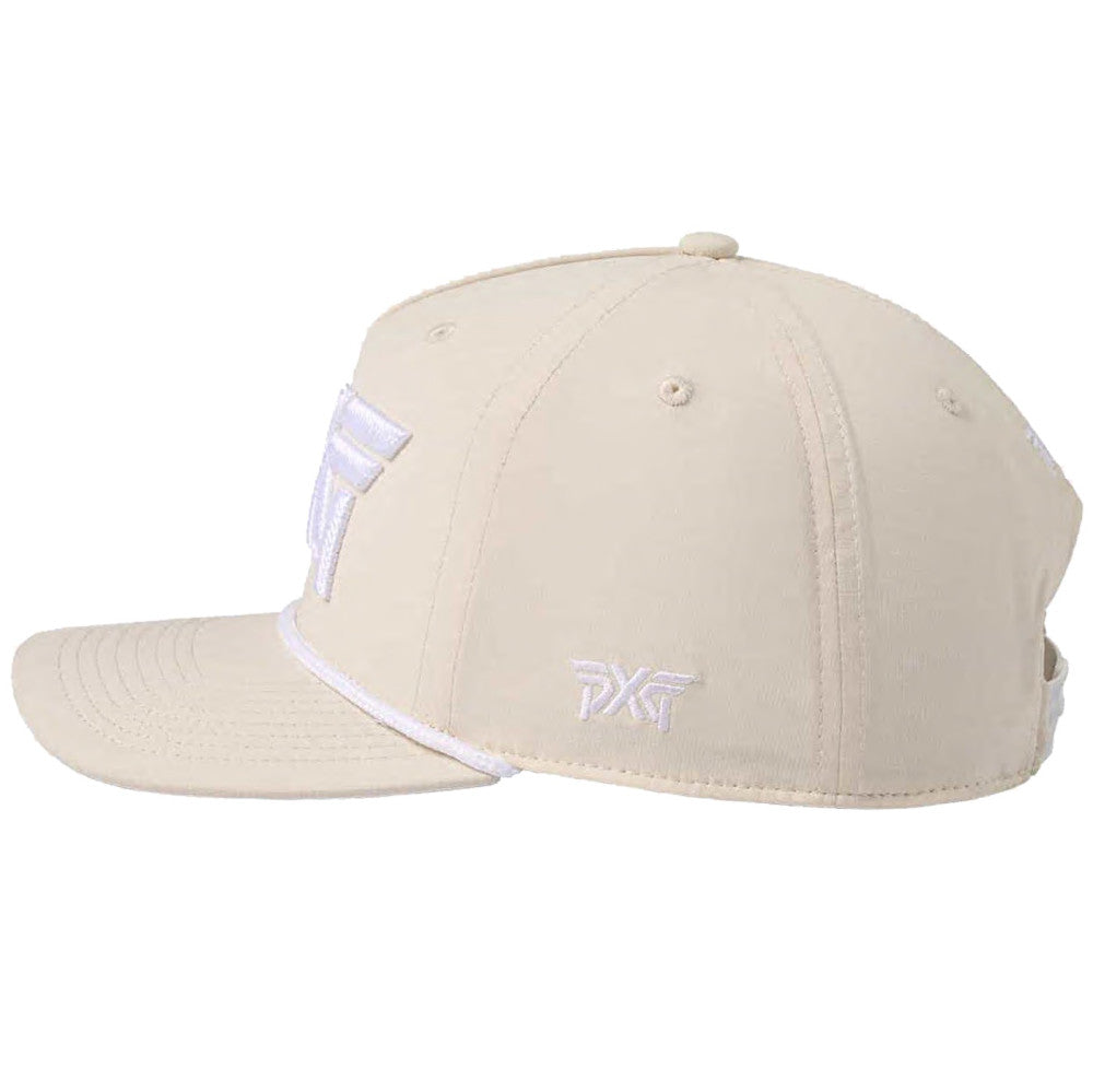 Structured Low Crown Snapback Cap Creme