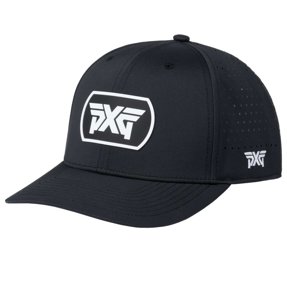 Men's Dog Tag Snapback Cap Black/White