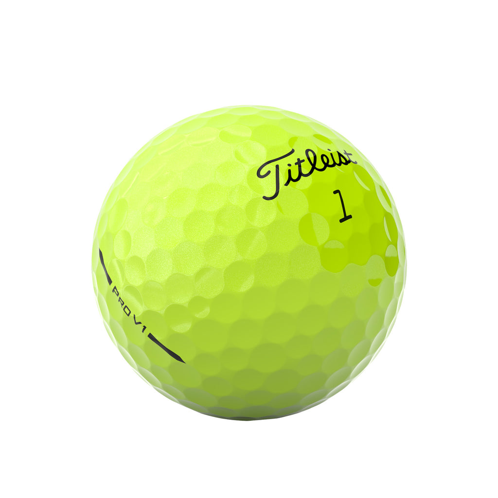 Balles de golf Pro V1 2025 jaunes