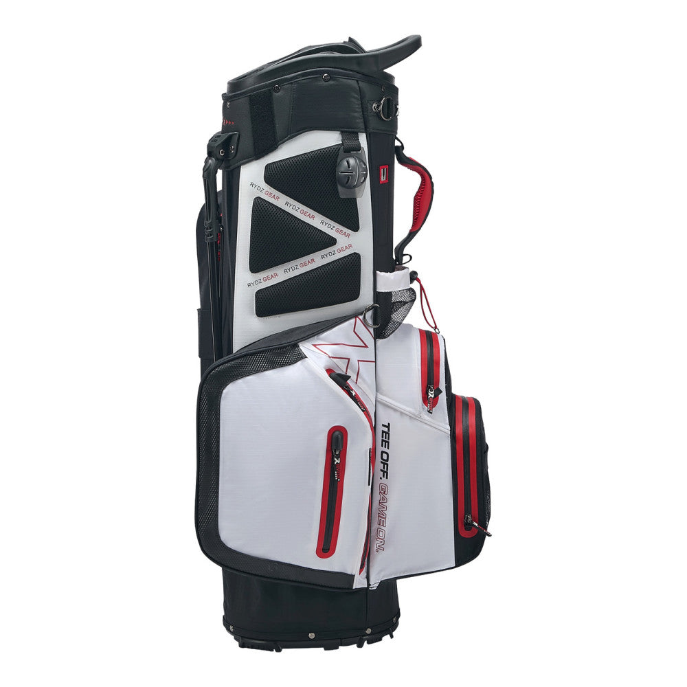 Clipsb 14 Way Waterproof Stand Bag Black/White/Red