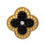 Style Swarovski Crystal Ball Marker Black Clover